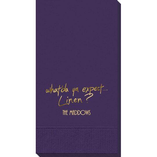 Fun What Do You Expect Guest Towels
